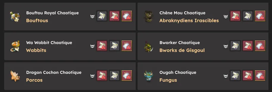 événement Chasseur de Chaos dofus