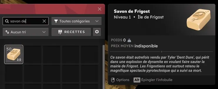 quête Cinquième postage dofus