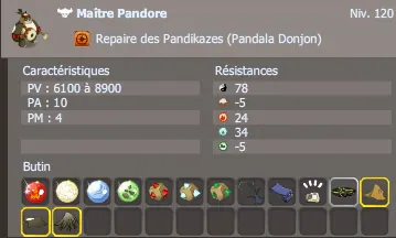 maître pandore dofus