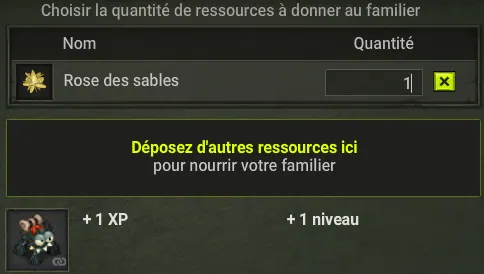 Nourrir un familier dofus