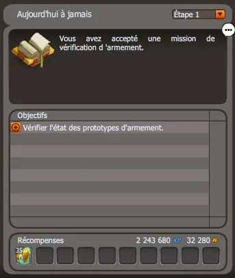 quete aujourd'hui a jamais dofus