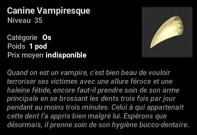 canine vampiresque màj 2.71