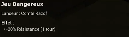 retirer les résistances du comte razof dofus