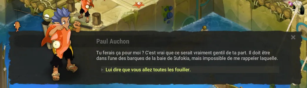 Investigation embarquée dofus
