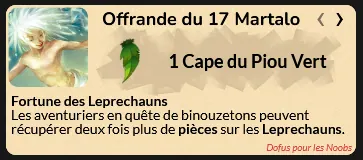 bonus almanax Fin Patraque dofus
