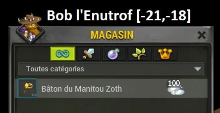 bâton du manitou zoth