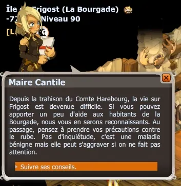 quête Bienvenue à Frigost dofus