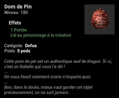 dofus Dom de Pin