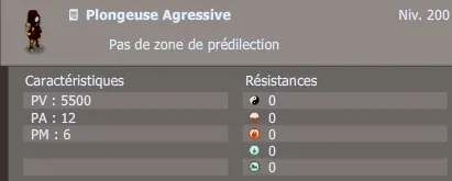 plongeuse agressive