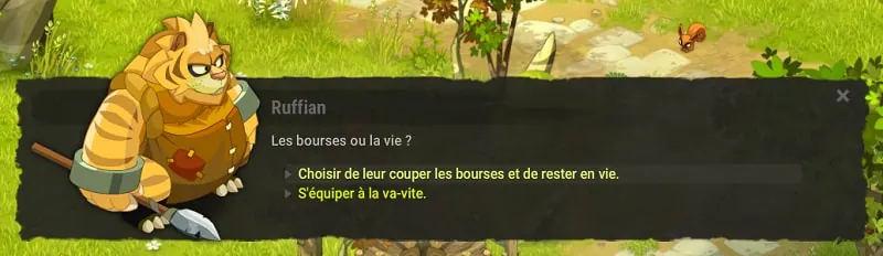 quête Le rebelle de la forêt dofus