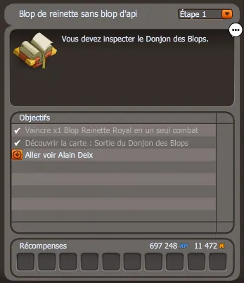 Blop de reinette sans blop d'api