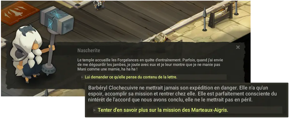 quête Un événement inattendu dofus