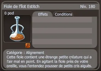 fiole de l'îlot estitch