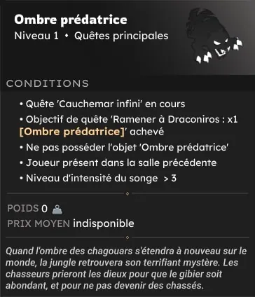 quête Cauchemar infini