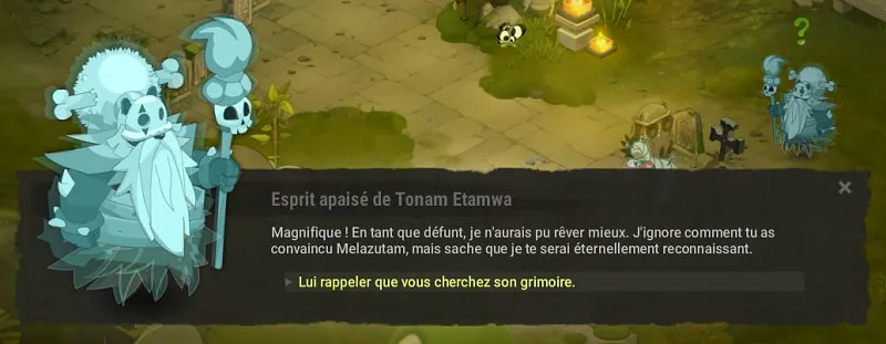 quête Requiem pour un Yokai