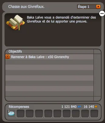 quête Complètement givré dofus