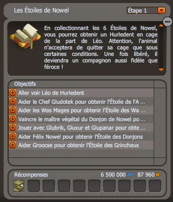 Les Étoiles de Nowel dofus