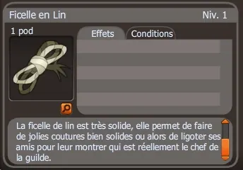 ficelle en lin
