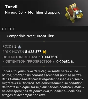 Drop rare cosmétiques dofus