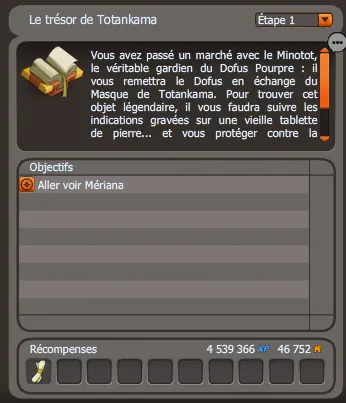 Le trésor de Totankama