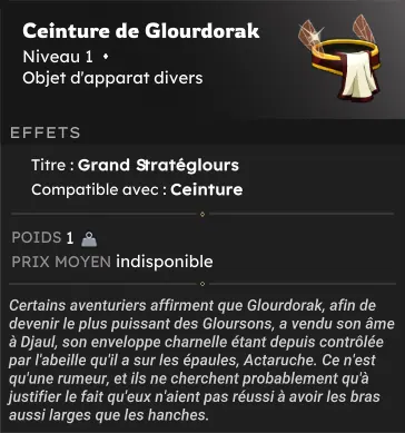 Drop rare items conventions dofus