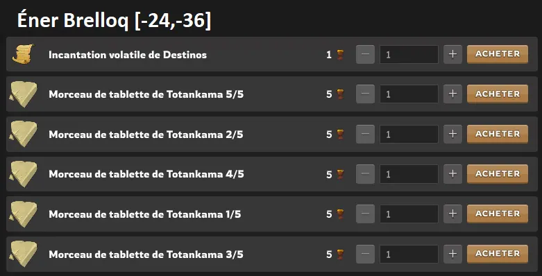 guide chasses aux trésors dofus