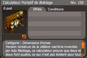 calculateur portatif de blablage