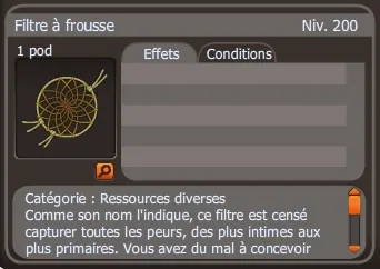 filtre à frousse