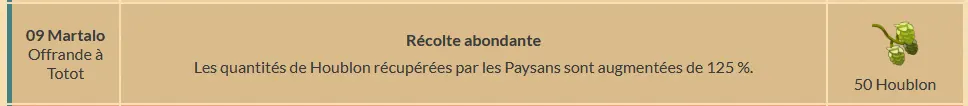 Présentation de la màj 2.71 bonus almanax