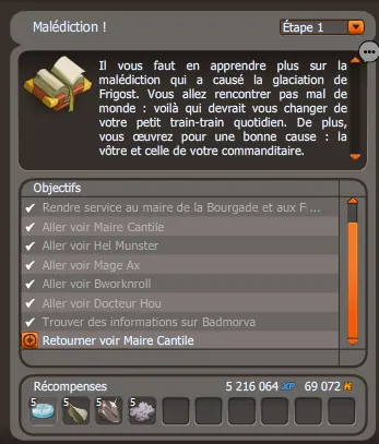 malédiction dofus