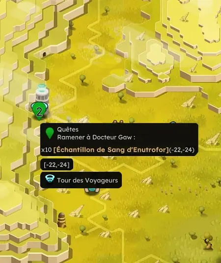 quête Échantillonnage dofus