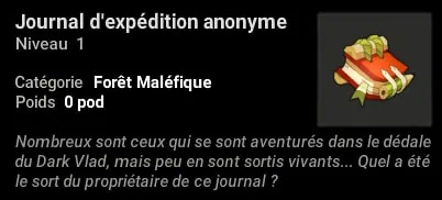 Les mystères de la forêt maléfique dofus