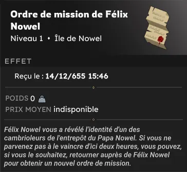 quête Préparatifs de Nowel dofus