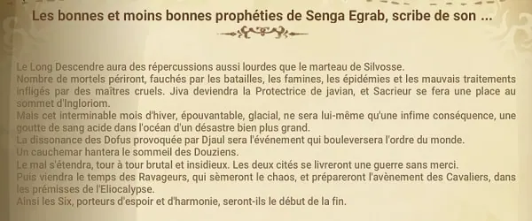 quête Le début de la fin