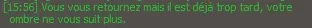 Courir après des ombres