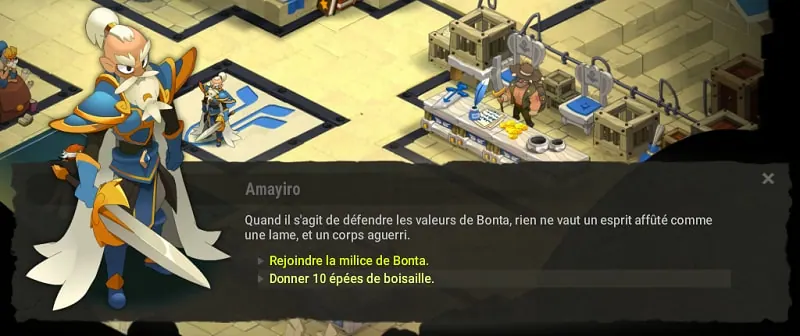 Entraînement avec Tarche