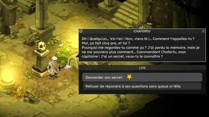 Donjon des Squelettes sort invocation de chaferfu