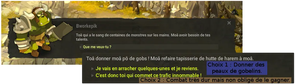 quête Manque de peaux dofus
