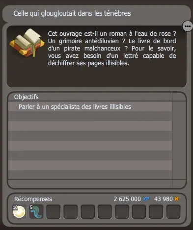 Celle qui glougloutait dans les ténèbres