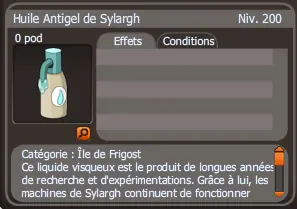 huile antigel de sylargh