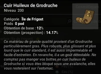 cuir huileux de grodruche