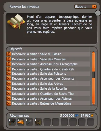 Relevez les niveaux