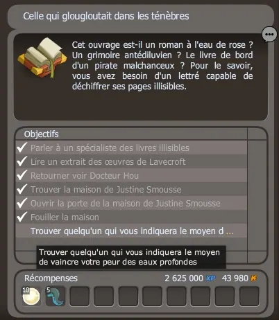 Celle qui glougloutait dans les ténèbres