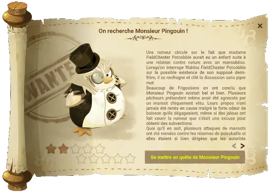 Avis de recherche Monsieur Pingouin