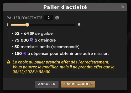 Les guildes dofus