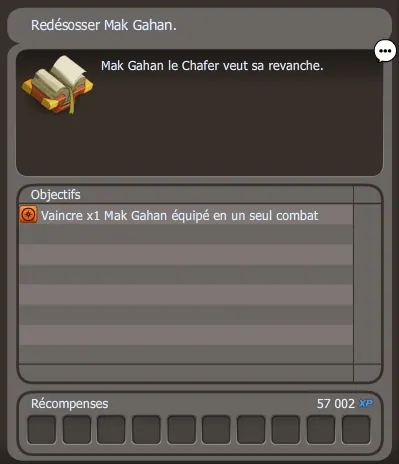 quete La revanche de Mak dofus