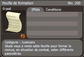 Formation des septièmes années justiciers
