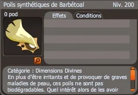 poils synthétiques de barbétoal