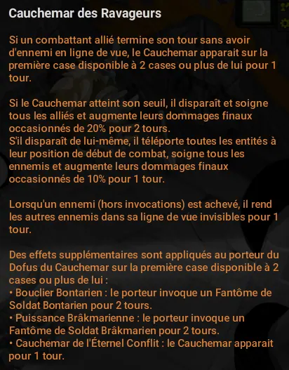 mise à jour 2.71 dofus nerf donjons