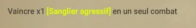 quête Un sanglier un peu trop agressif